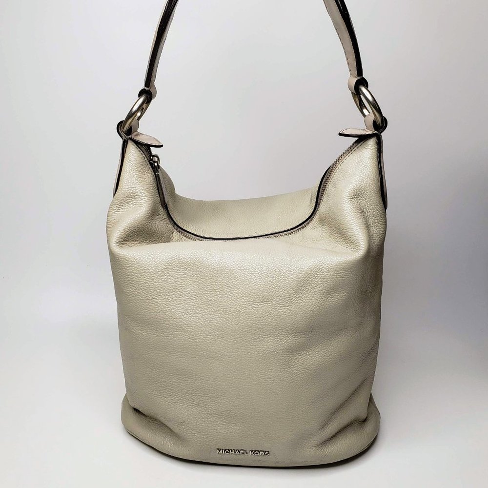 Michael Kors Pebble Leather Bucket Tote Purse